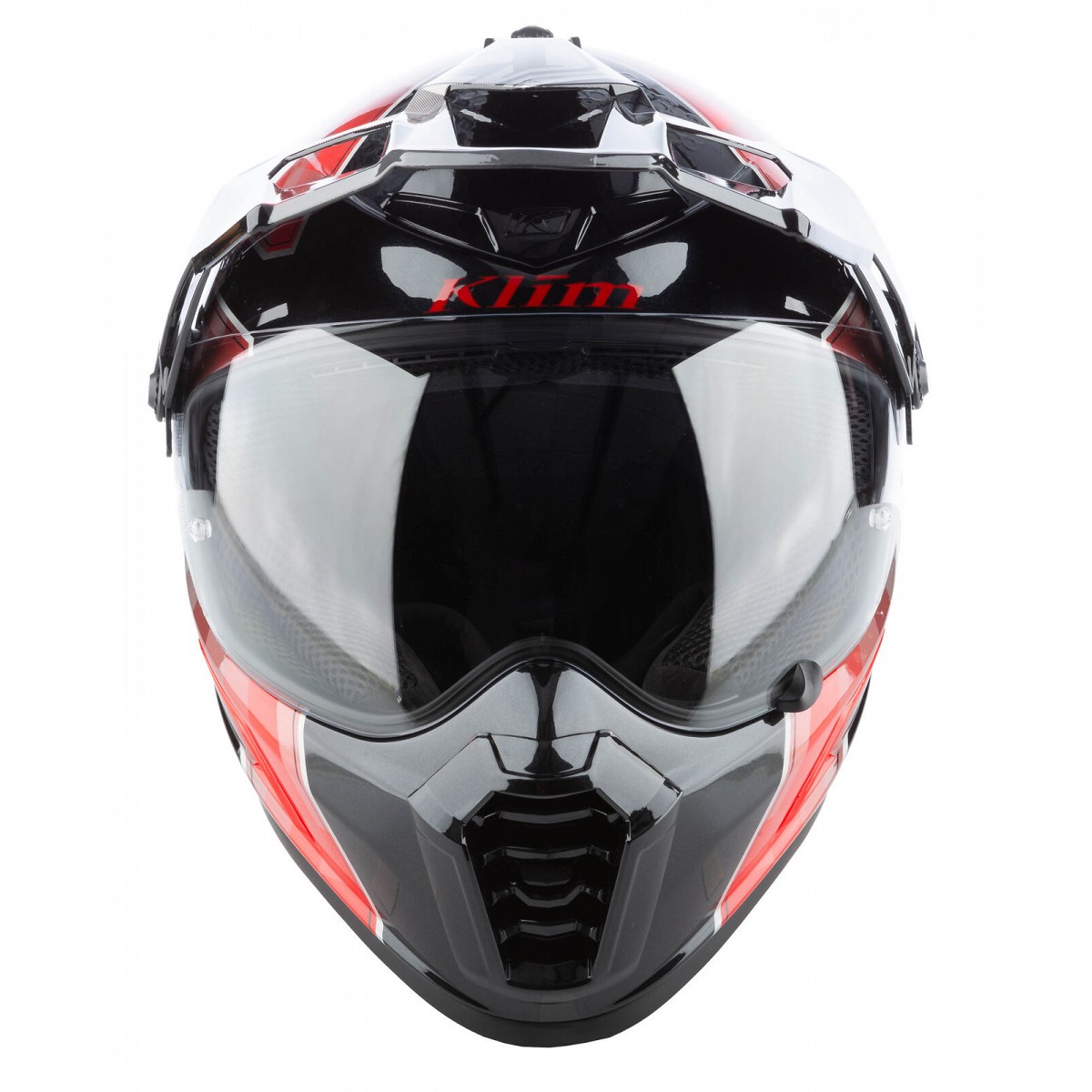 Klim Casco de carbono Krios Pro Adventure Helmet ECE/DOT - Spectrum Black - Fiery Red