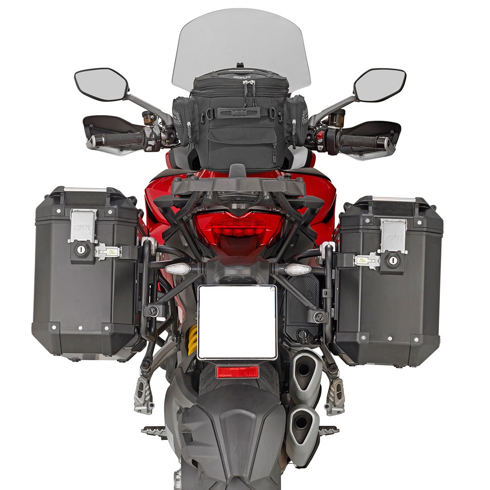 Givi Juego de maletas de aluminio Trekker Outback 37L Side Cases Black Line