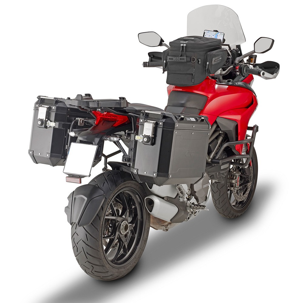 Givi Juego de maletas de aluminio Trekker Outback 37L Side Cases Black Line