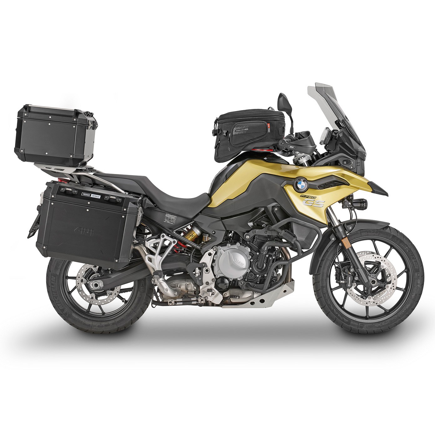Givi Juego de maletas de aluminio Trekker Outback 37L Side Cases Black Line