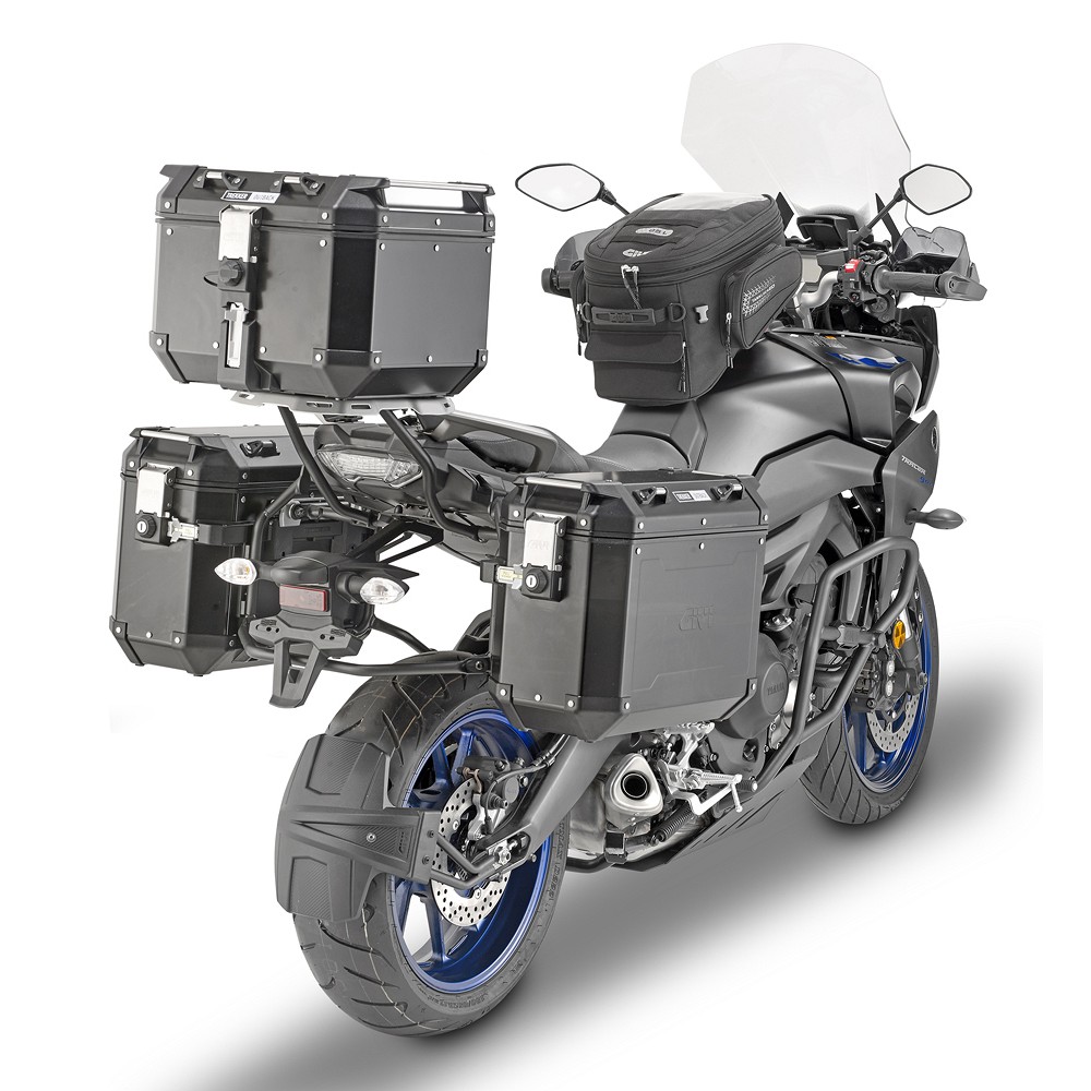 Givi Juego de maletas de aluminio Trekker Outback 37L Side Cases Black Line
