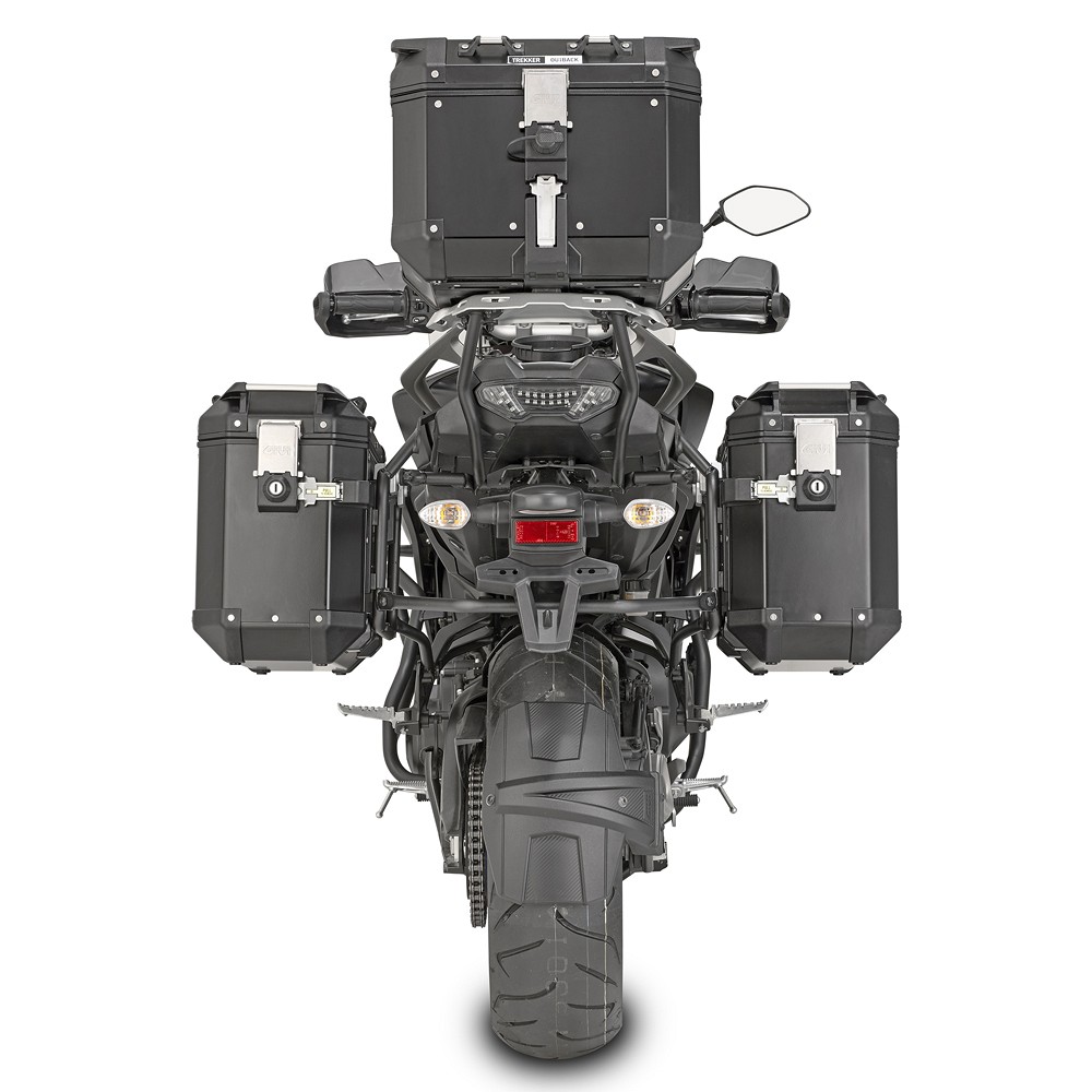 Givi Juego de maletas de aluminio Trekker Outback 37L Side Cases Black Line