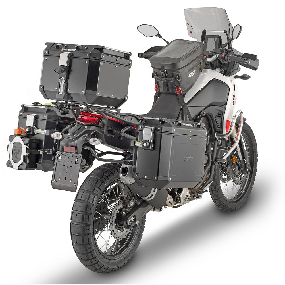 Givi Juego de maletas de aluminio Trekker Outback 37L Side Cases Black Line