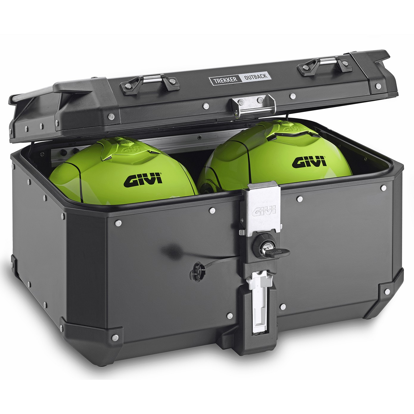 Givi Maleta posterior/topcase de aluminio Trekker Outback 58L Monokey Top Case Black Line
