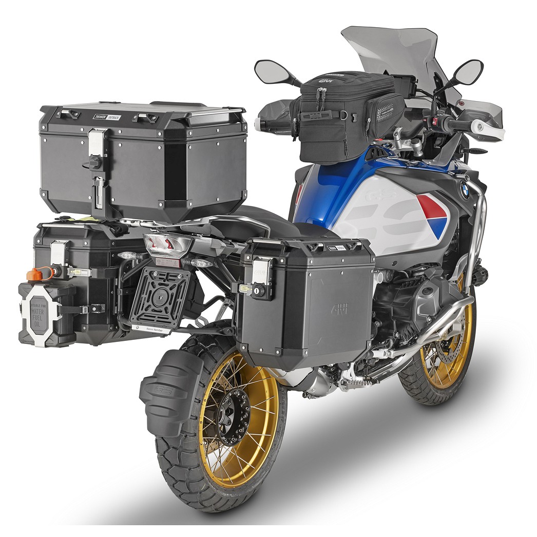 Givi Maleta posterior/topcase de aluminio Trekker Outback 58L Monokey Top Case Black Line
