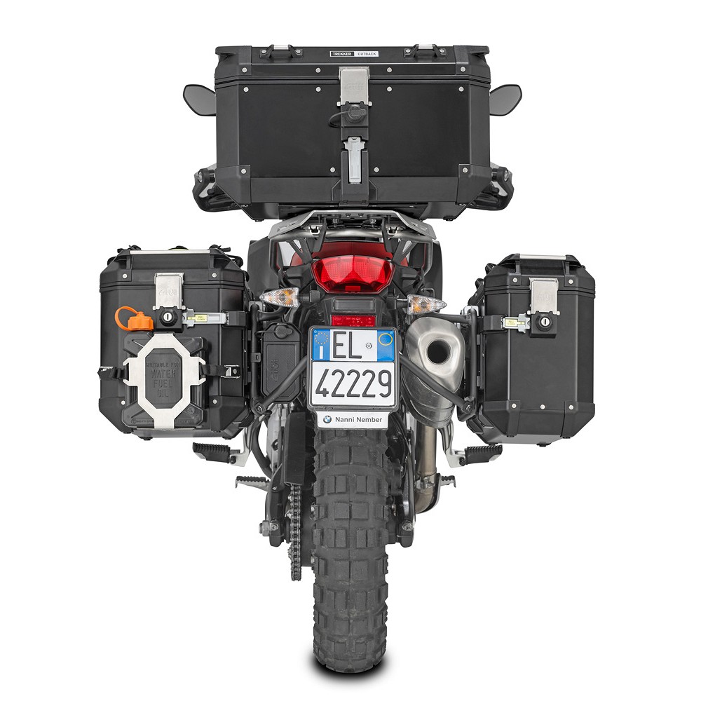 Givi Maleta posterior/topcase de aluminio Trekker Outback 58L Monokey Top Case Black Line