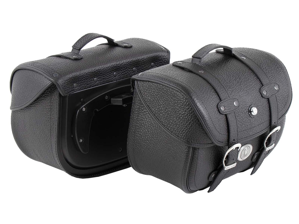 Hepco&Becker Juego de maletas de cuero C-Bow LIBERTY 21/21 Lt