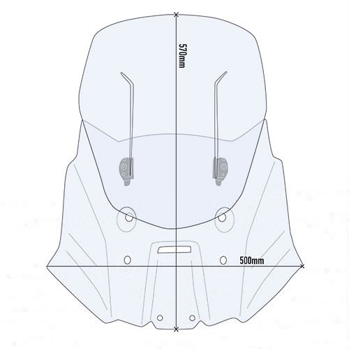 Givi Parabrisas/Cúpula regulable AirFlow AF3117 para Suzuki DL 1050 V-Strom
