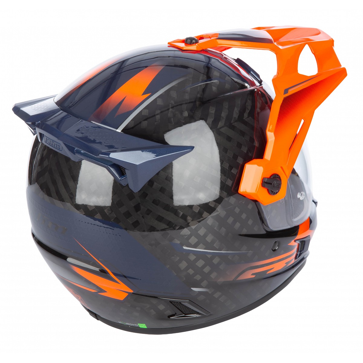 Klim Casco de carbono Krios Pro Adventure Helmet ECE/DOT -  ORANGE - PETROL